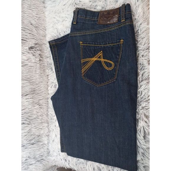 Akademiks Men's Relaxed Jeans - Dark Blue - Picture 6 of 15